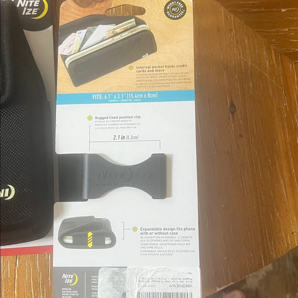 NITEIZE black Clip Case Hardshell XXL clip case sideways xl